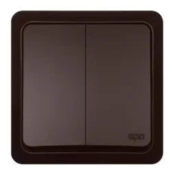 shumee Berg stikalo za svečo n/t 10AX IP20 rjavo 3711-05