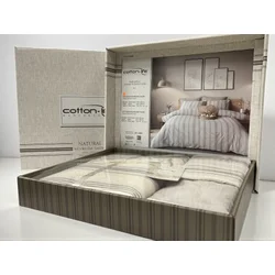 Komplet set posteljina Cotton-Life 160x220cm Bej ( VLK000422-lifebej )