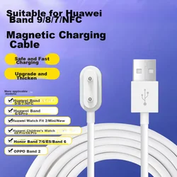 Stiger Zamenska narukvica za pametne satove + Kabl za punjenje za pametne satove za Huawei Band 8/9/7/6/NFC, Bela
