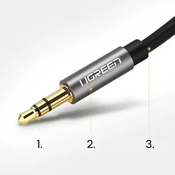 Ugreen AV119 avdio kabel 3.5 mm jack M/M 3m, črna