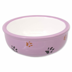 Magic cat keramična posoda z motivom mačje šape, vijolična, 13 cm