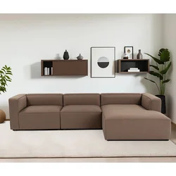 Atelier del Sofa Ugaona garnitura Mora XL 320x69x180cm Braon