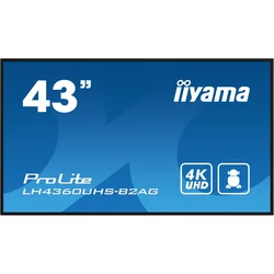Iiyama lfd lh4360uhs-b2ag 42.5 va 3840 x 2160 @60hz 500 cd/m˛ 5000:1 8.5ms ( LH4360UHS-B2AG )