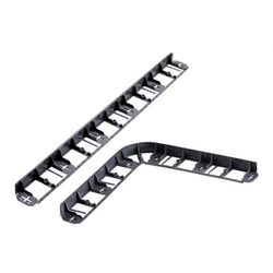 eoshop Robnik skrita plastika črna 6cm 8x1m
