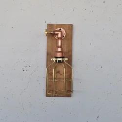 Opviq Zidna lampa E27 Max 200W, Smeđe-Rose Gold