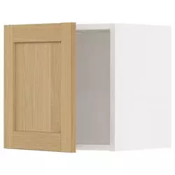 METOD Zidni element, bela/Forsbacka hrastovina, 40x40 cm