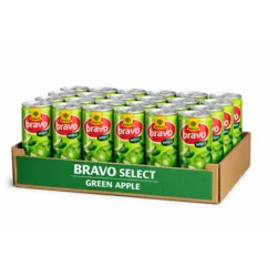 BRAVO limenka Zelena jabuka 0,25l, 24 kom XXL