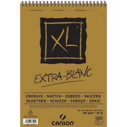 Blok a4 sa spiralom 90g 120 lista xl extra blanc canson 200787500