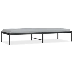 Vidaxl Kovinski posteljni okvir črn 75x190 cm