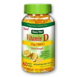 Chewy Vites Vitamin D, mehki želeji za odrasle