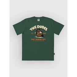 The Dudes Soup Drinking moška majica bottle green