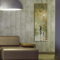Opviq Zidni sat 30x90cm Šareni