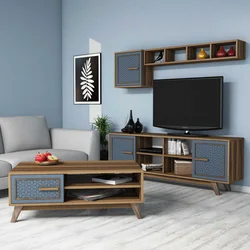 Hanah Home Set TV Komoda i klub sto Orah