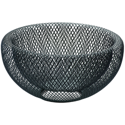 Skleda za sadje MESH, 25 cm, črna, Philippi