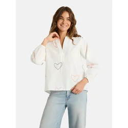 LIEBLINGSSTÜCK Bluza EnricaL  modra / roza / bela