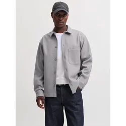 JACK & JONES Srajca JJEREGENT pegasto siva