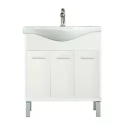 Nerva 75 cm spodnja omarica z umivalnikom bela