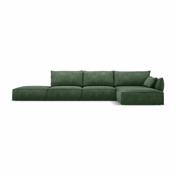 Temno zelen kotni kavč (desni kot) Vanda - Mazzini Sofas