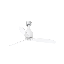 FARO 32025 - Plafonski ventilator MINI ETERFAN matna bela/prozirna