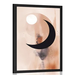 Plakat abstraktne oblike dan in noč - 60x90 no frame