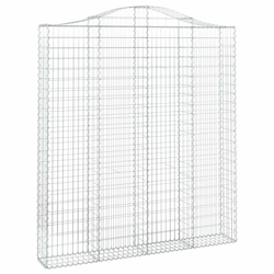Gabionska košara s lukom 200x30x220/240 cm pocinčano željezo