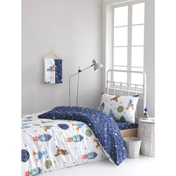 Spacex - Tamnoplavi vPoly Multicolor Set Posteljine