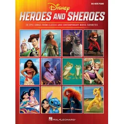 DISNEY HEROES AND SHEROES BIG NOTE PIANO