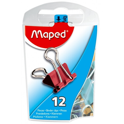 MAPED sponke za papir BINDER (15mm), 12 kosov