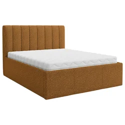 Boxxx OBLAZINJENA POSTELJA 180 cm x 200 cm , tekstil opečnato rjava