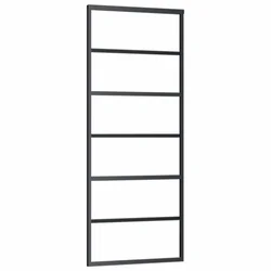 Klizna vrata od stakla ESG i aluminija 76 x 205 cm crna