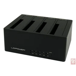 LC Power LC-DOCK-U3-4B, External dock for 4x2.5/3.5 SATA HDD/SSD, USB3.0