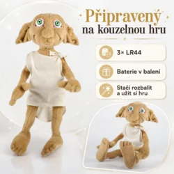 Epee Plišasti Dobby Harry Potter, 30 cm, z zvočnimi učinki