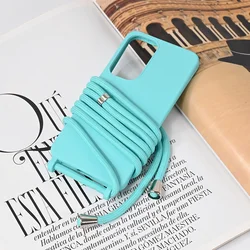 Maska za Samsung S25 Crossbody, Tirkizna