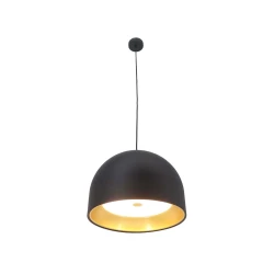 Klausen 113007 - Luster na sajli GRAVITY 3xE27/7W/230V, crna