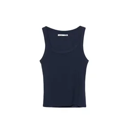 Pull&Bear Top nočno modra
