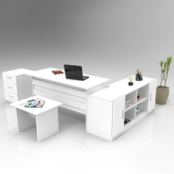 Hanah Home Kancelarijski set Beli