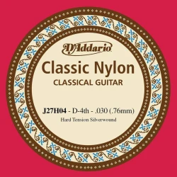DAddario J27H04 Student Nylon Hard Tension 030/J27 Single String