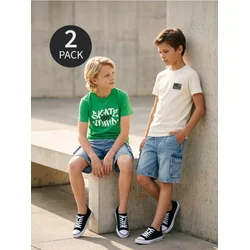 Sinsay - Set pamučnih majica kratkih rukava 2 pack - šareno