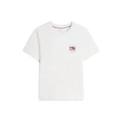 TOMMY HILFIGER Majica Wavy Flag mornarska/rdeča/off-bela