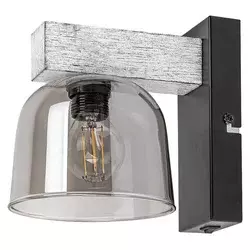 RABALUX Zidna lampa Cardamom srebrno