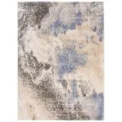 Chemex Preproga Versay Moderna Moda Boho Shaggy Q296A Ejf Bf Kremna Modra Siva