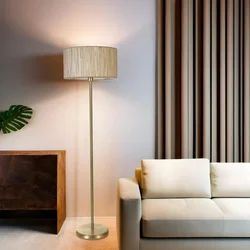Opviq podna lampa Bambu 09, 162 cm, E27, IP20, zlatna boja