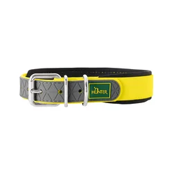Hunter ovratnica za pse Convenience Comfort M/L 55 cm, neon rumena