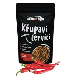 WormUp Hrustljavi črvi s čilijem 80 g