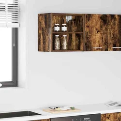 Vidaxl Viseča omarica Dimljen hrast 40 x 29,5 x 40 cm Inženirski les