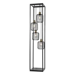 Podna lampa F7044-4F BK+SG