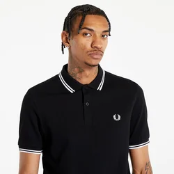 Majice Fred Perry Twin Tipped Fred Perry Shirt Black L