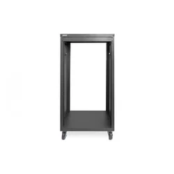 21U AVS rack, 1000 x 507 x 460 mm threaded mounting holes, castors, black