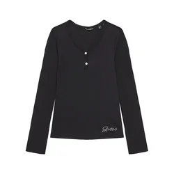 Guess Bluza J5YP02 KBCO2 Črna Regular Fit