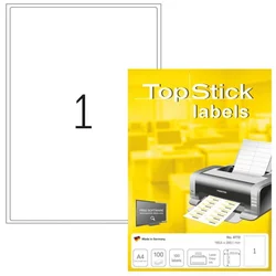 Herma etikete topstick 199,6x289,1 A4/1 1/100 ( 02H8772 )